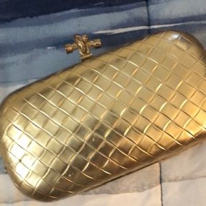 Francesca’s Gold night out clutch